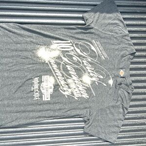 Genuine 110th anniversary graphic harley tee
